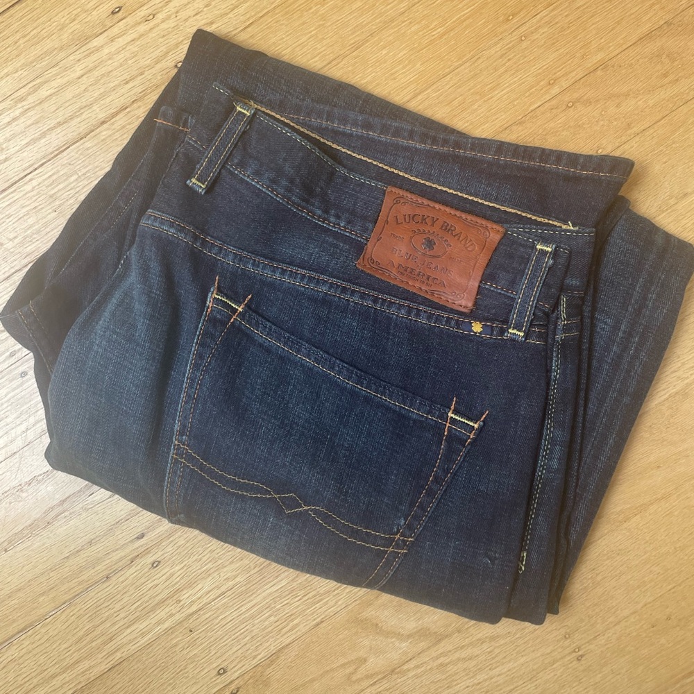 Lucky Brand 361 Vintage Straight Men's Dark Blue Jeans